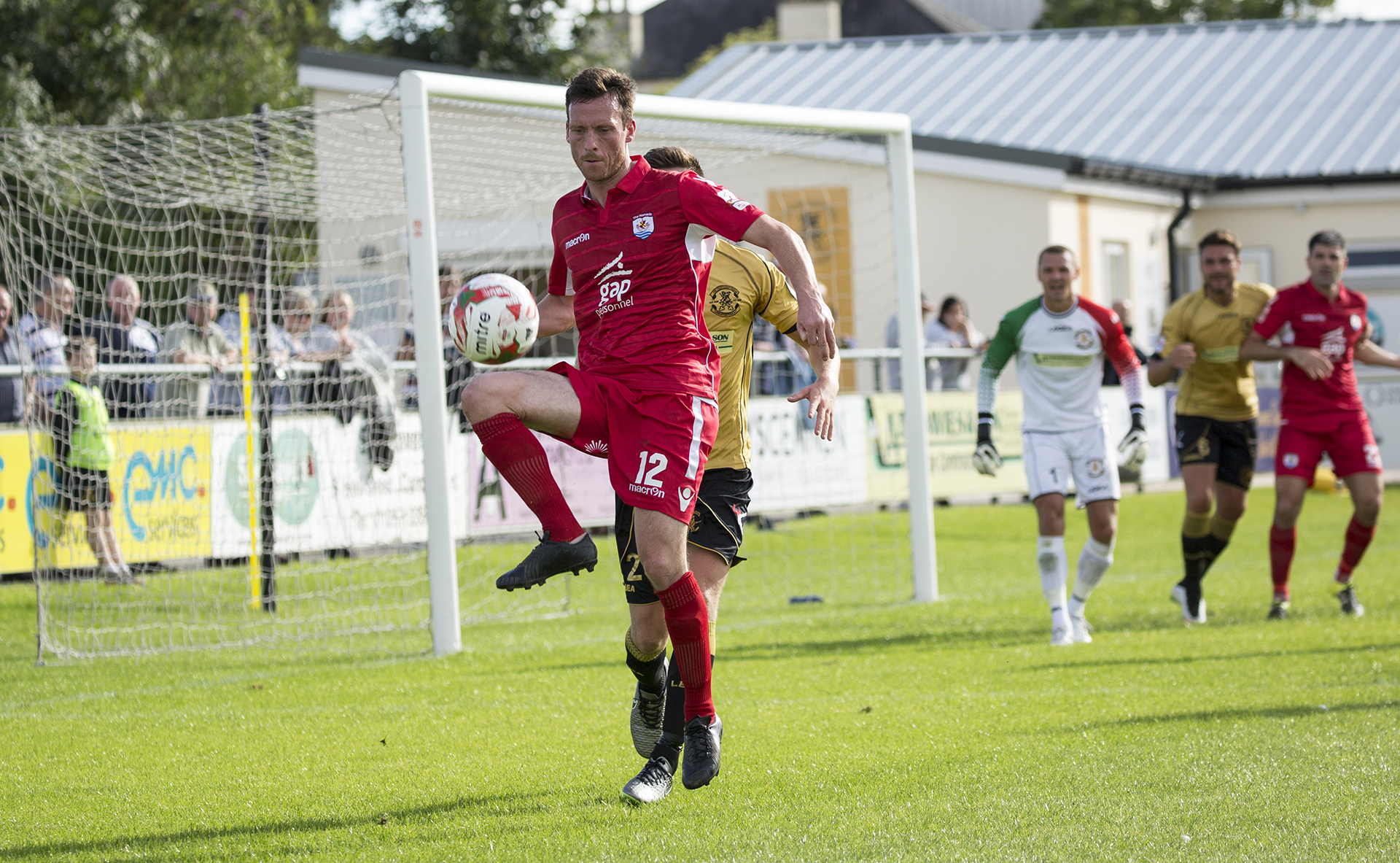 Matty Williams makes his debut for The Nomads against Carmarthen Town - © - NCM Media