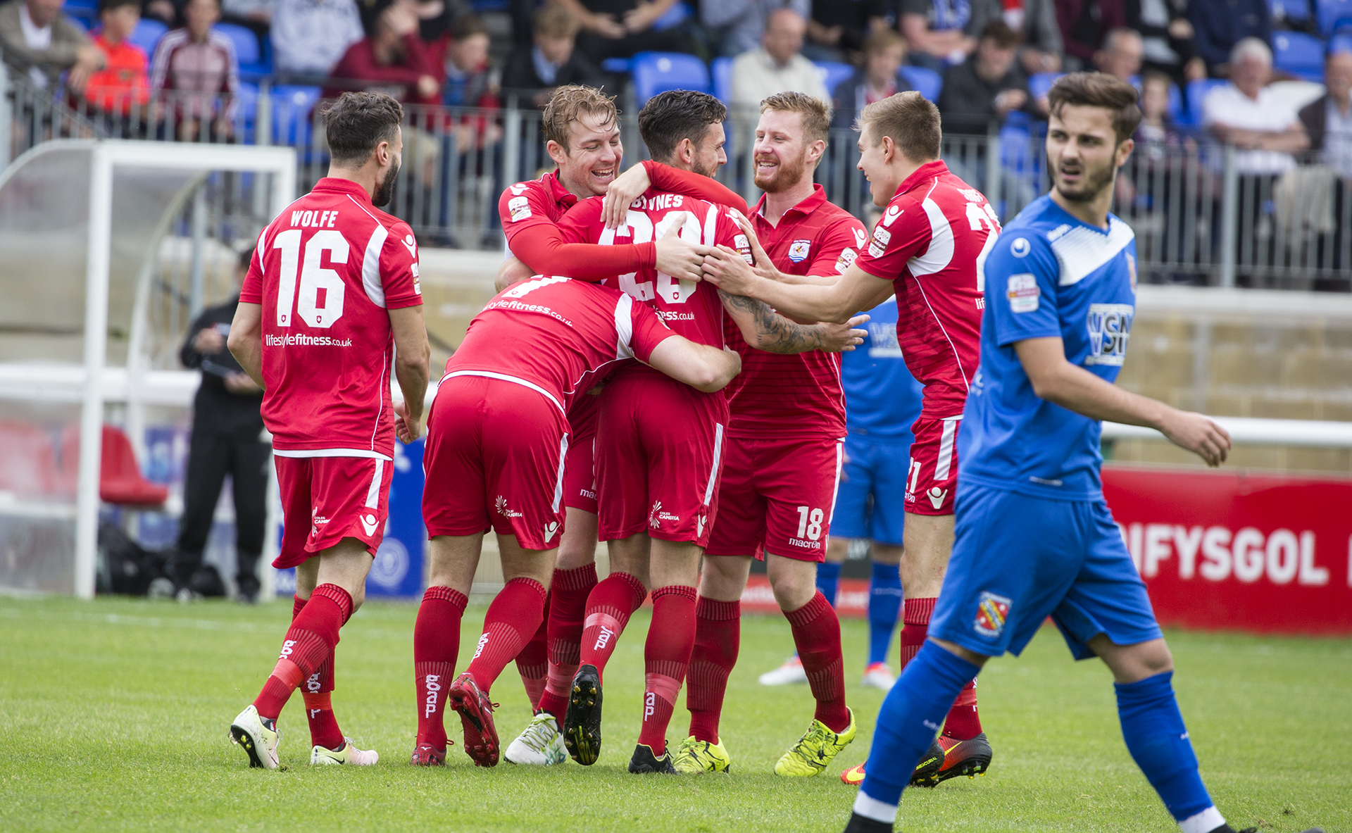 The Nomads celebrate Wes Baynes' stunning opener - © NCM Media