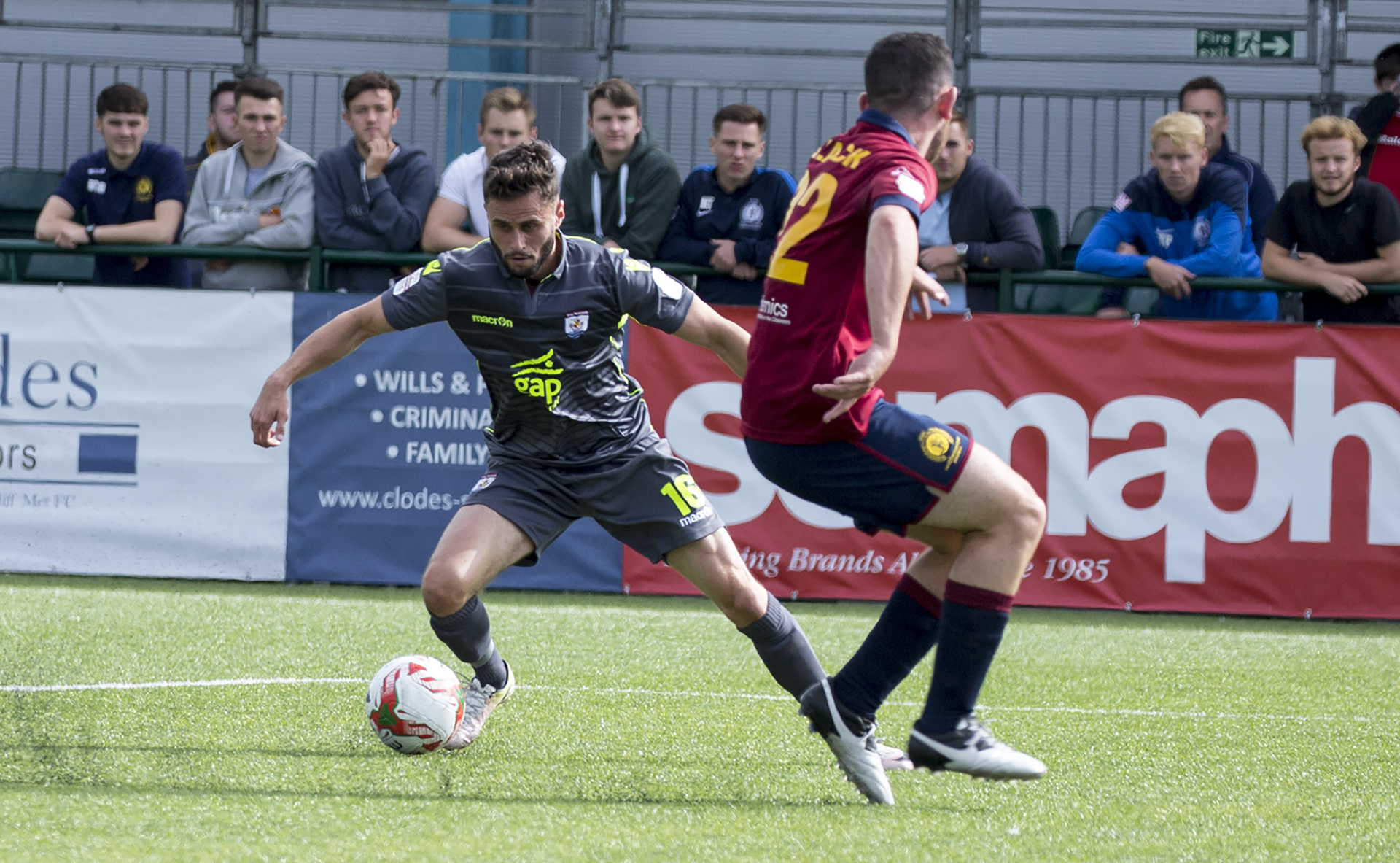 Nathan Woolfe takes on the Cardiff Met defence