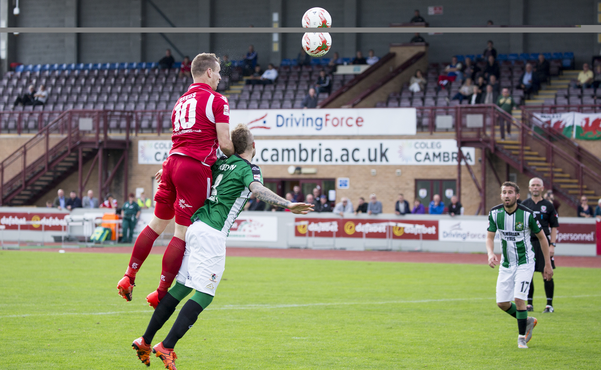 Les Davies gives The Nomads a 3-0 lead - © NCM Media