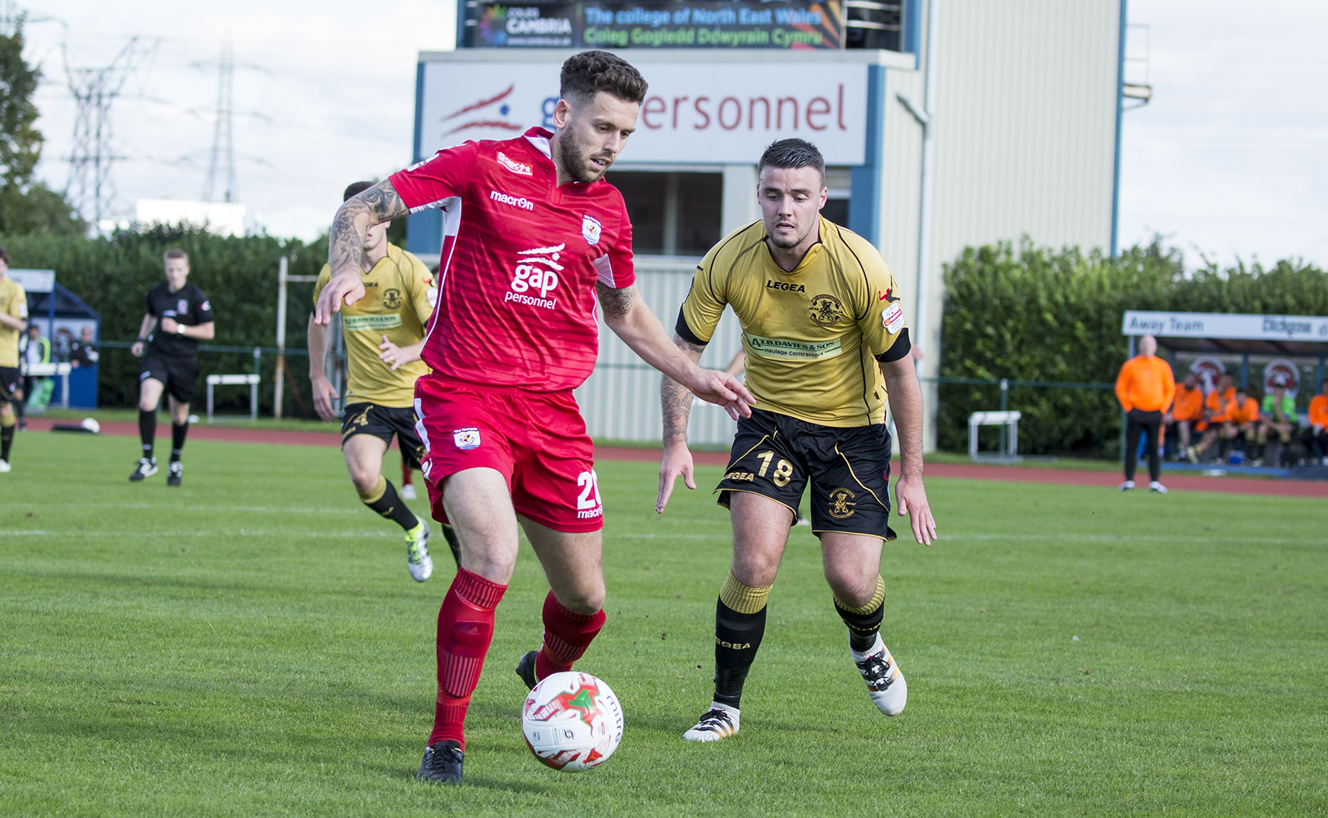 Wes Baynes takes on the Carmarthen defence - © NCM Media