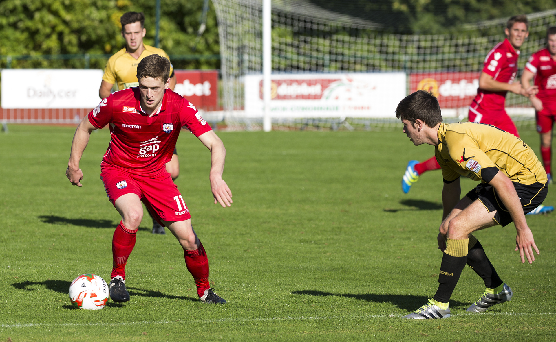 Nick Rushton takes on the Carmarthen defence - © NCM Media