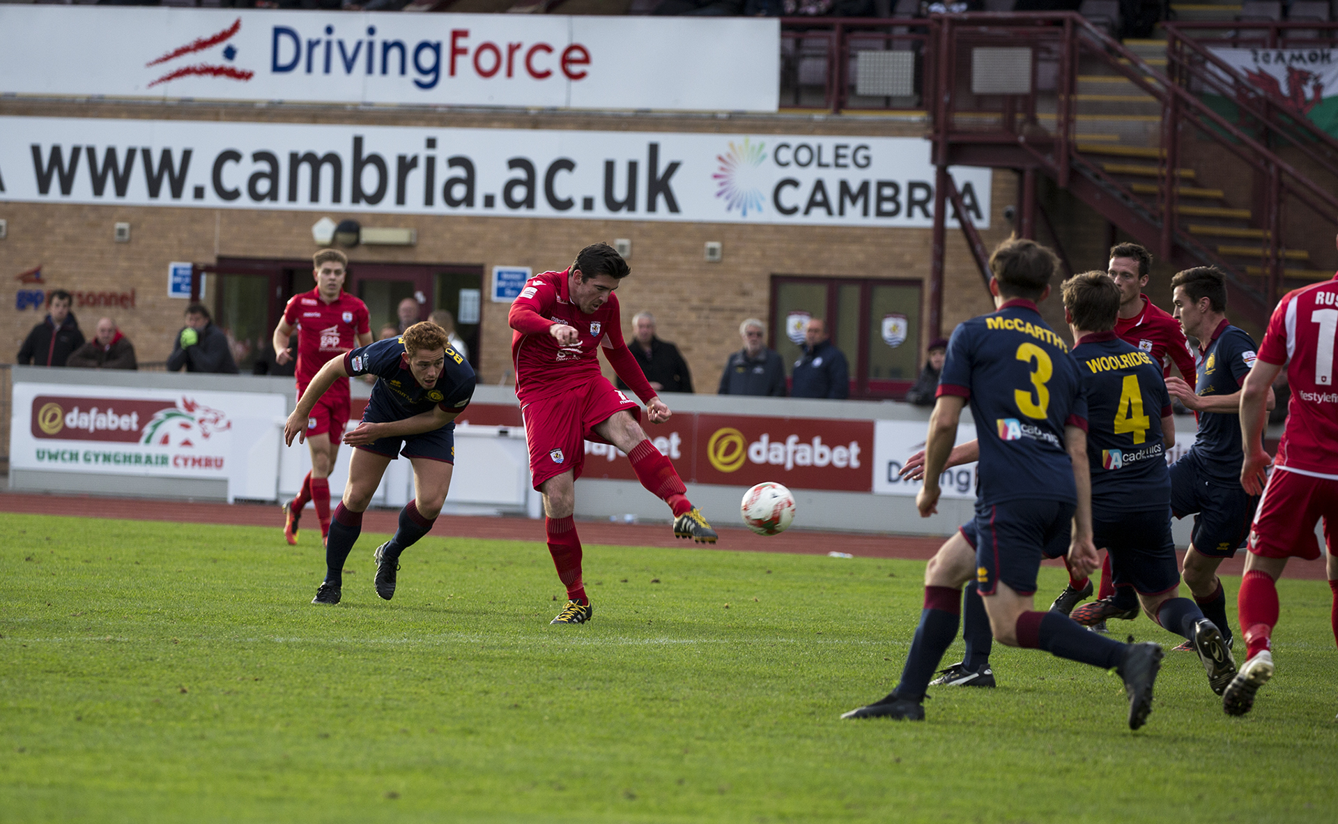 Matty Owen strikes wide in the second half for The Nomads - © NCM Media