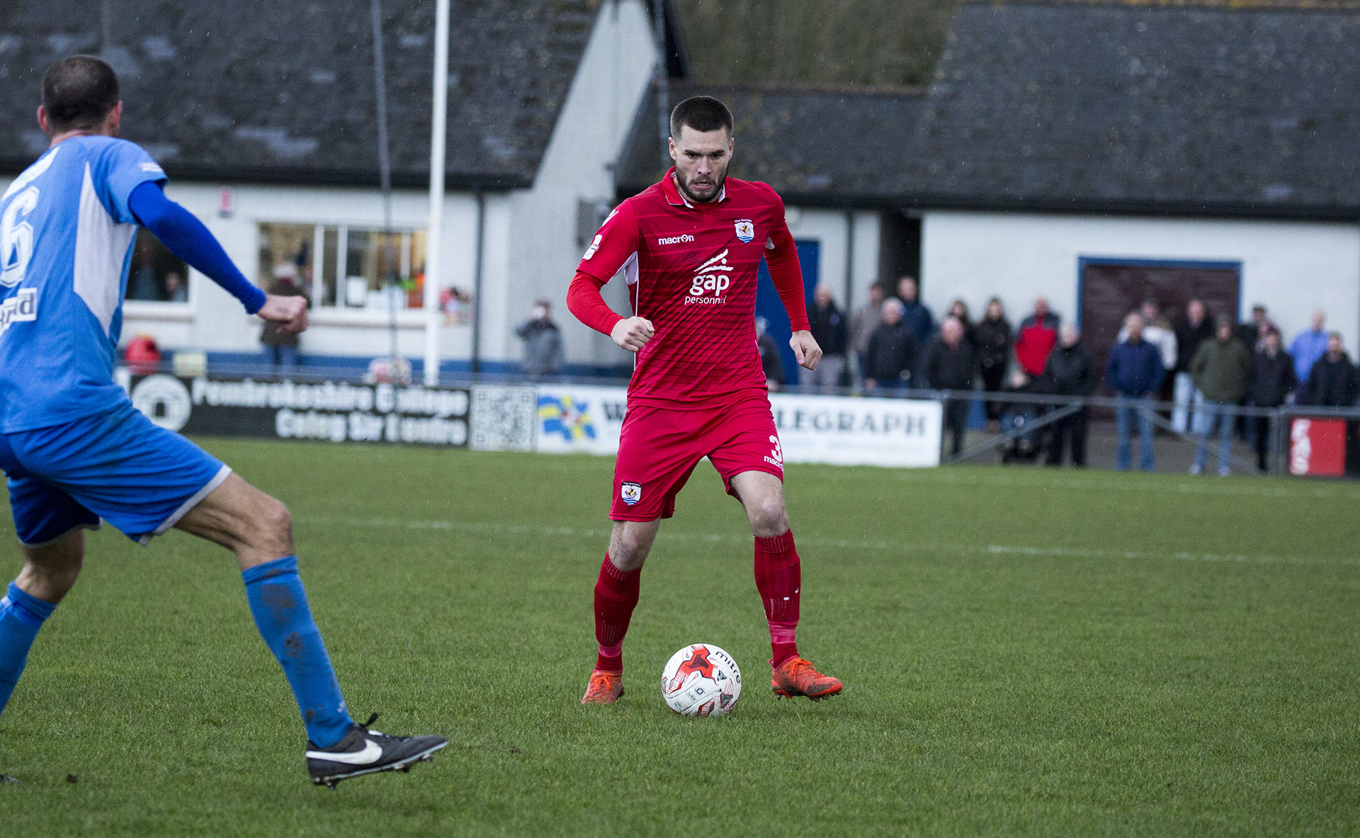 Kai Edwards was unlucky to see his strike ruled out for offside - © NCM Media