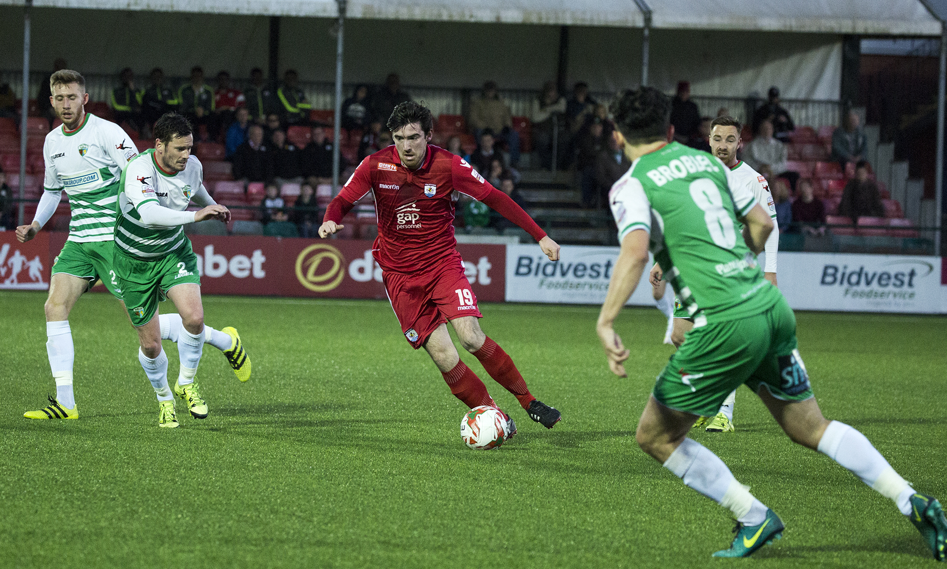 Matty Owen on the attack for The Nomads