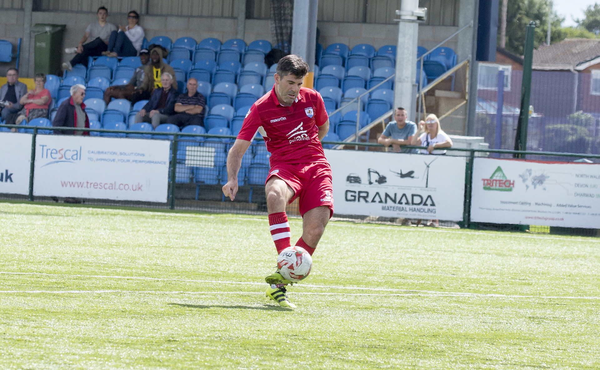 Michael Wilde gives The Nomads a 1-0 lead - © NCM Media