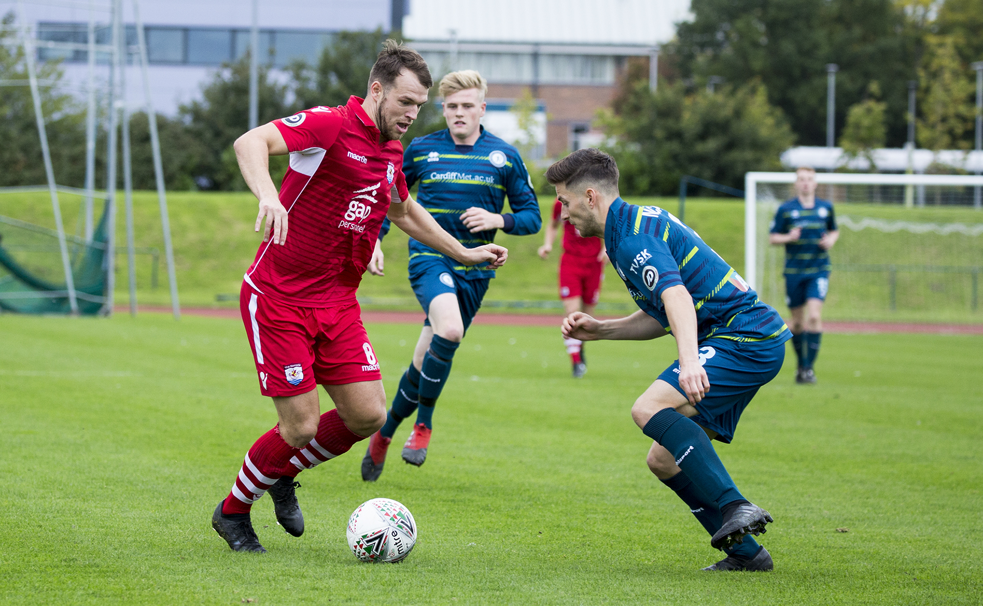 Callum Morris takes on the Cardiff Met defence - © NCM Media