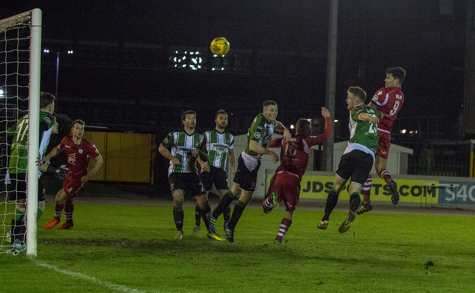 Michael Wilde scores his second and The Nomads' third on the night - © NCM Media