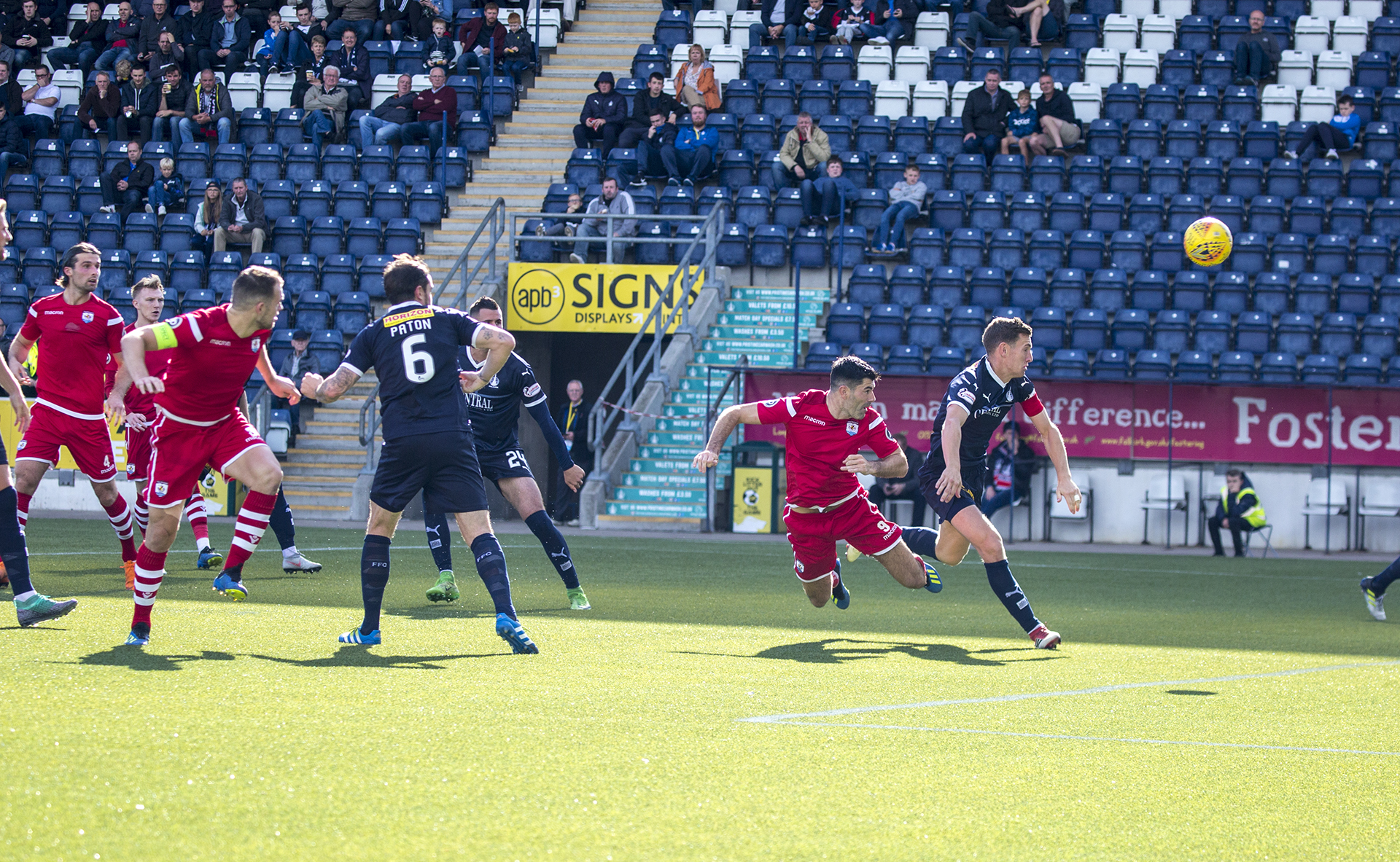 Michael Wilde heads The Nomads ahead in the 46th minute © NCM Media