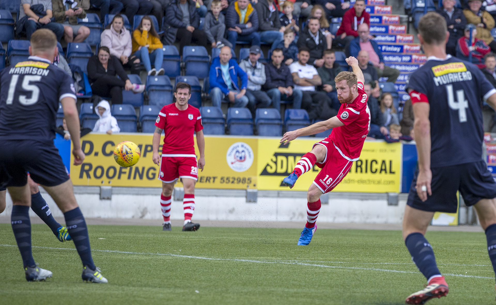 Jay Owen shoots for goal in the first half © NCM Media