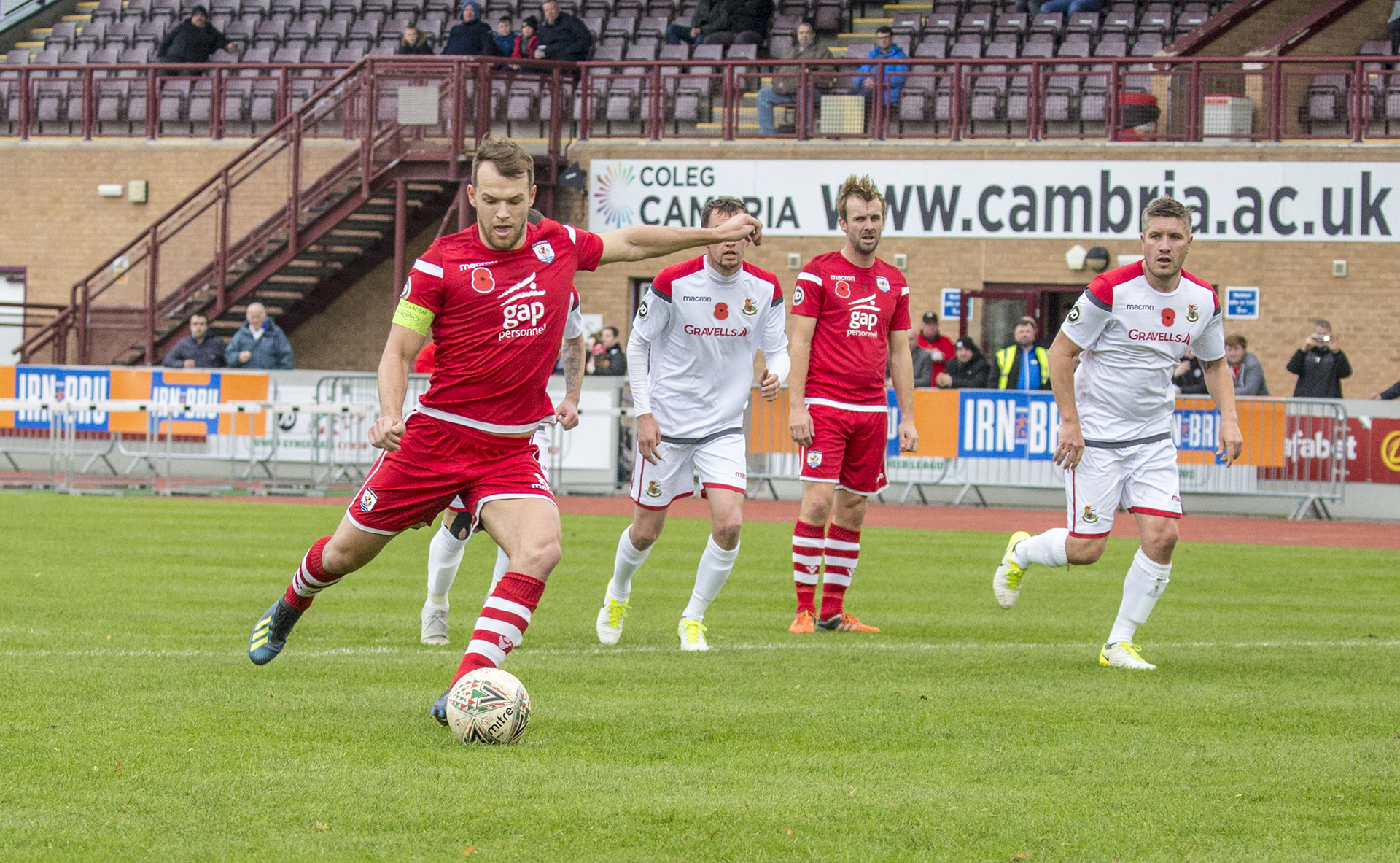 Callum Morris sends Connah's Quay Nomads ahead from the penalty spot © NCM Media