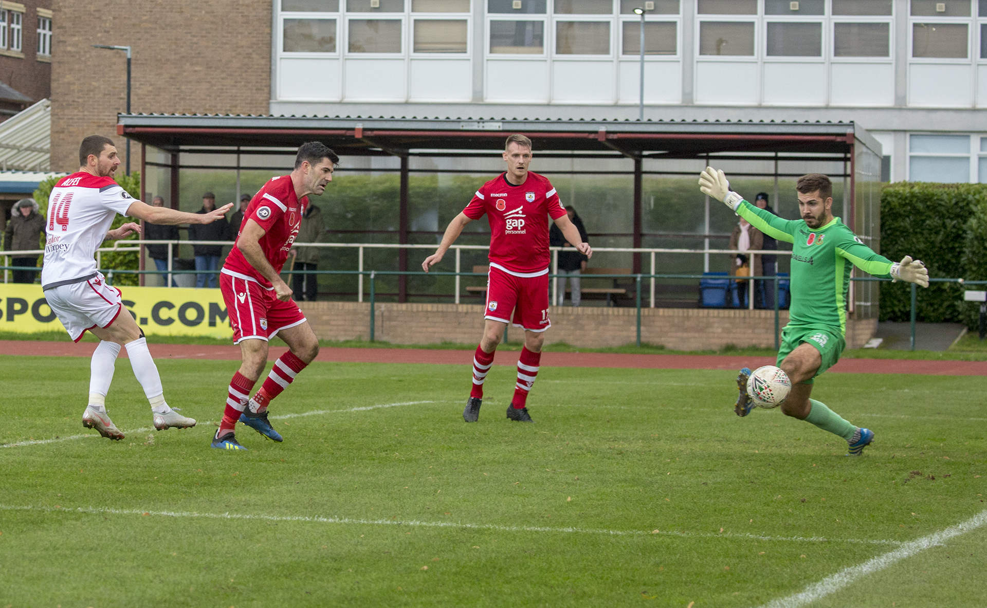 Michael Wilde scores late in the first half © NCM Media