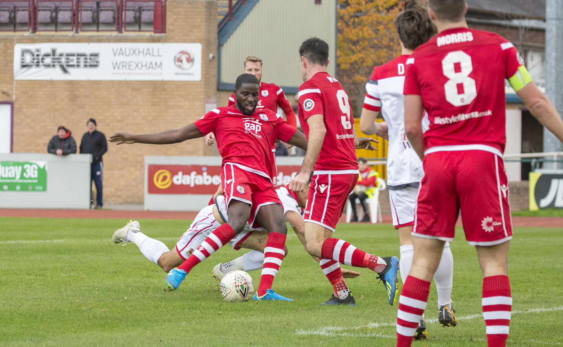 Michael Bakare shoots for goal © NCM Media