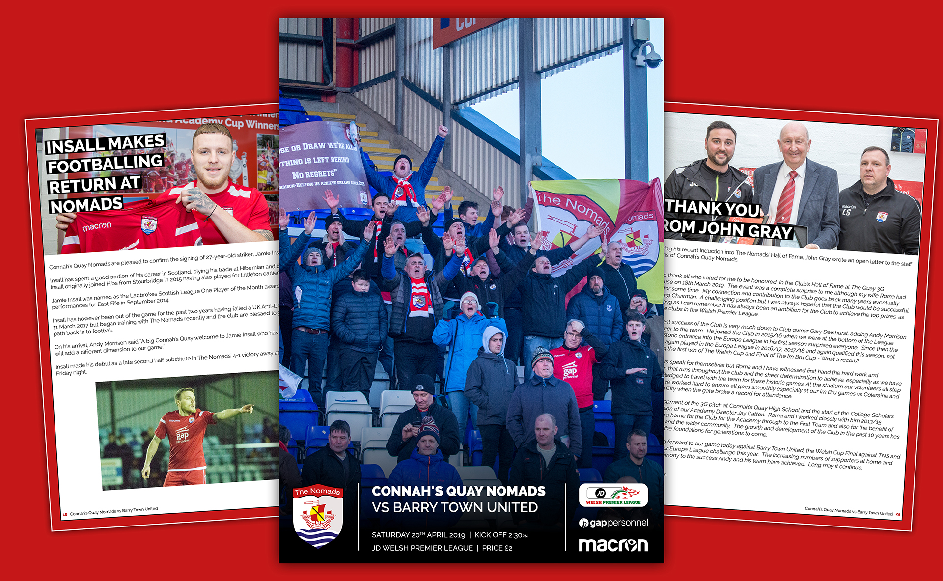 Connah's Quay Nomads vs Barry Town United Digital Match Programme