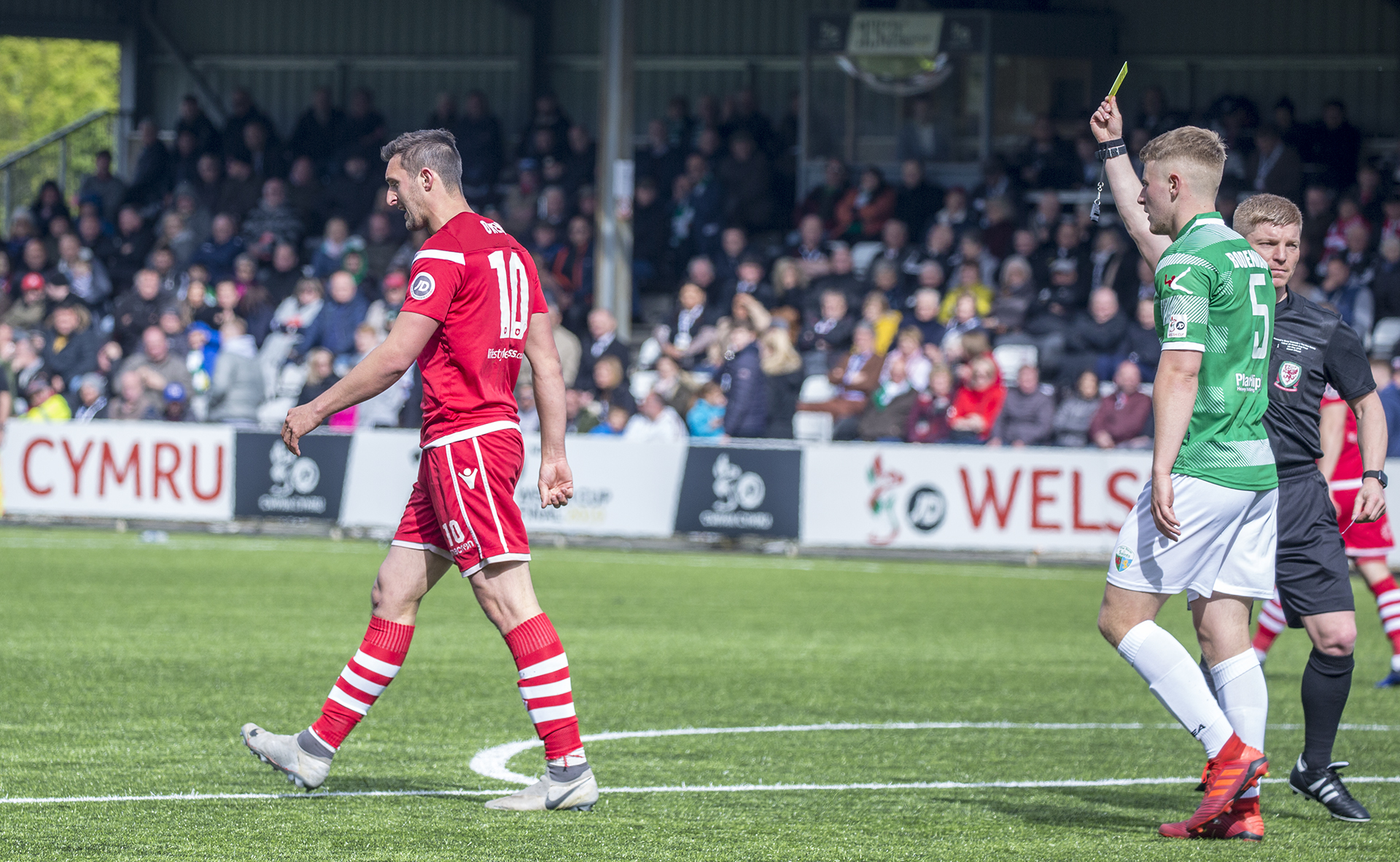 Andy Owens is sent off shortly after coming on as a substitute | © NCM Media