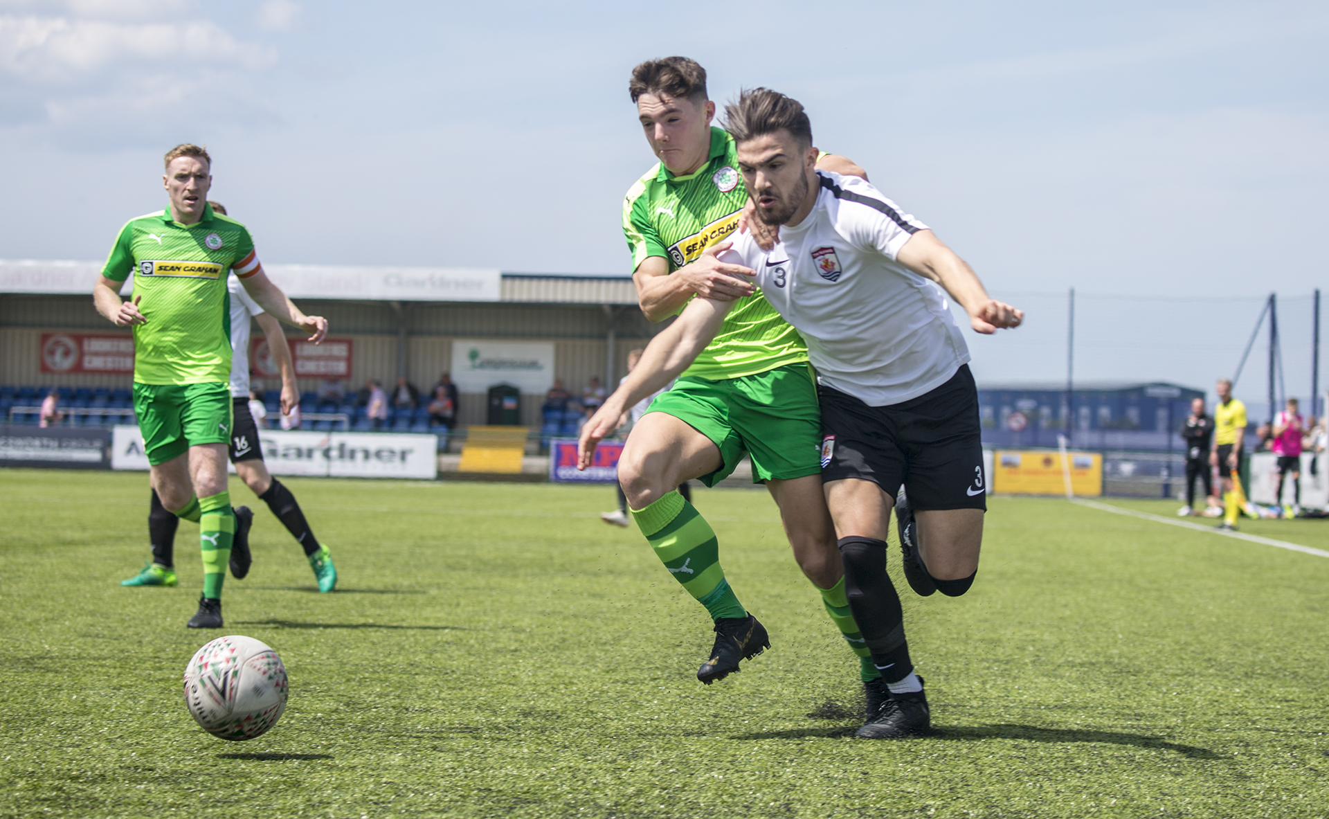 Callum Roberts gets behind the Irish backline | © NCM Media