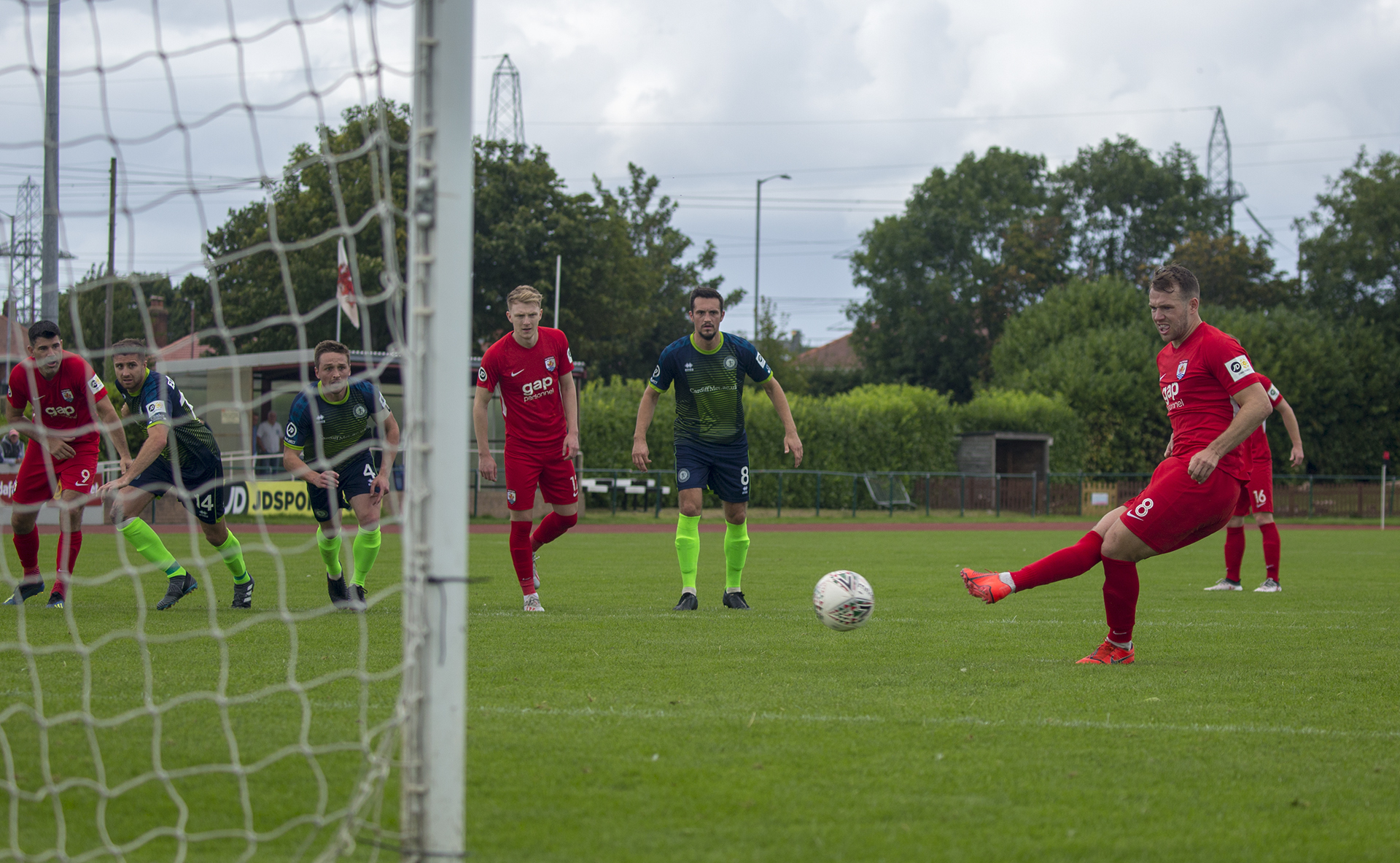 Callum Morris sees his first half penalty saved by Will Fuller | © NCM Media