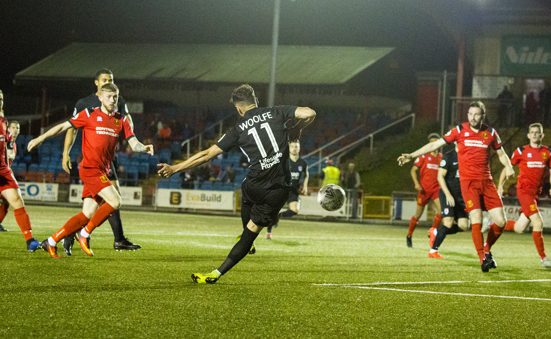 Nathan Woolfe goes close early in the second half | © NCM Media