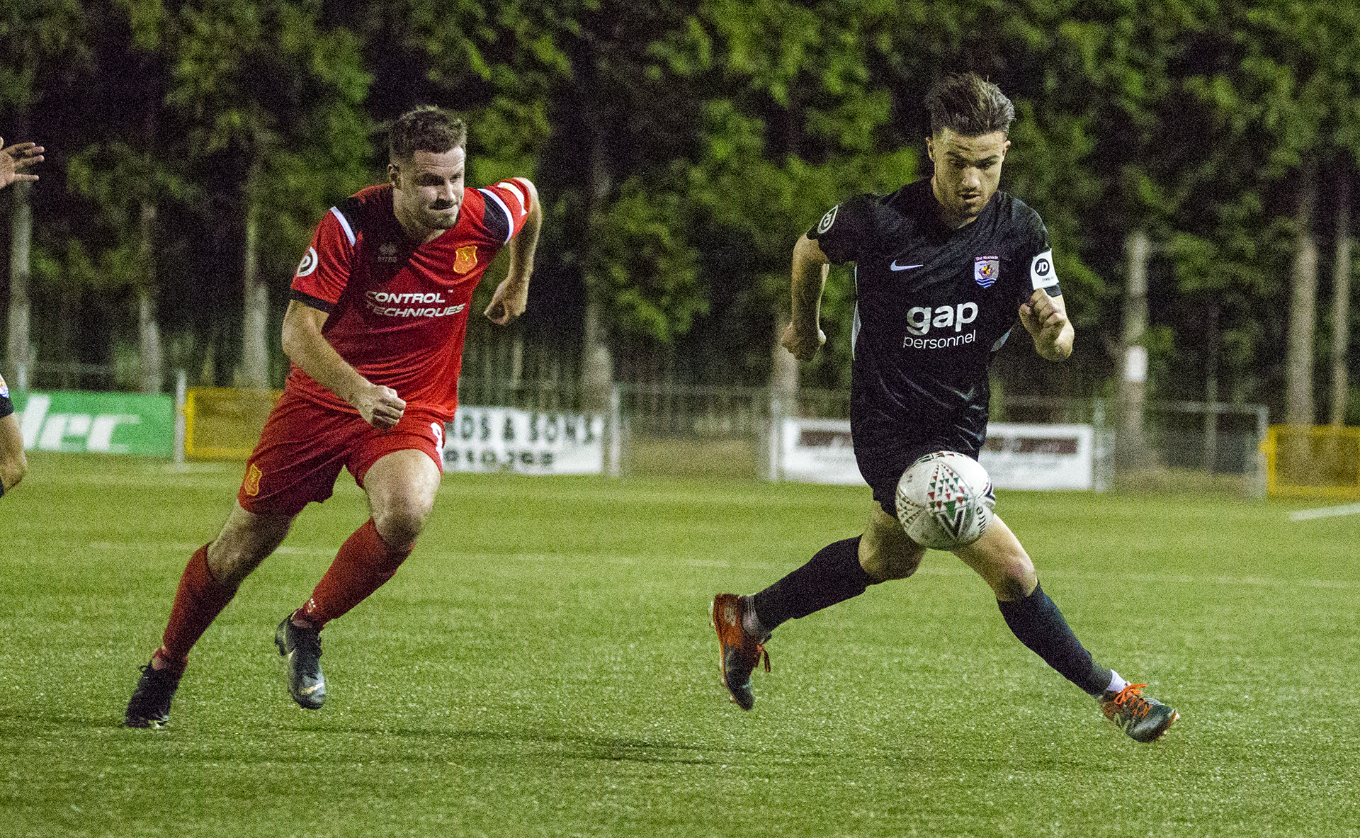 Callum Roberts goes on the attack against his former club | © NCM Media