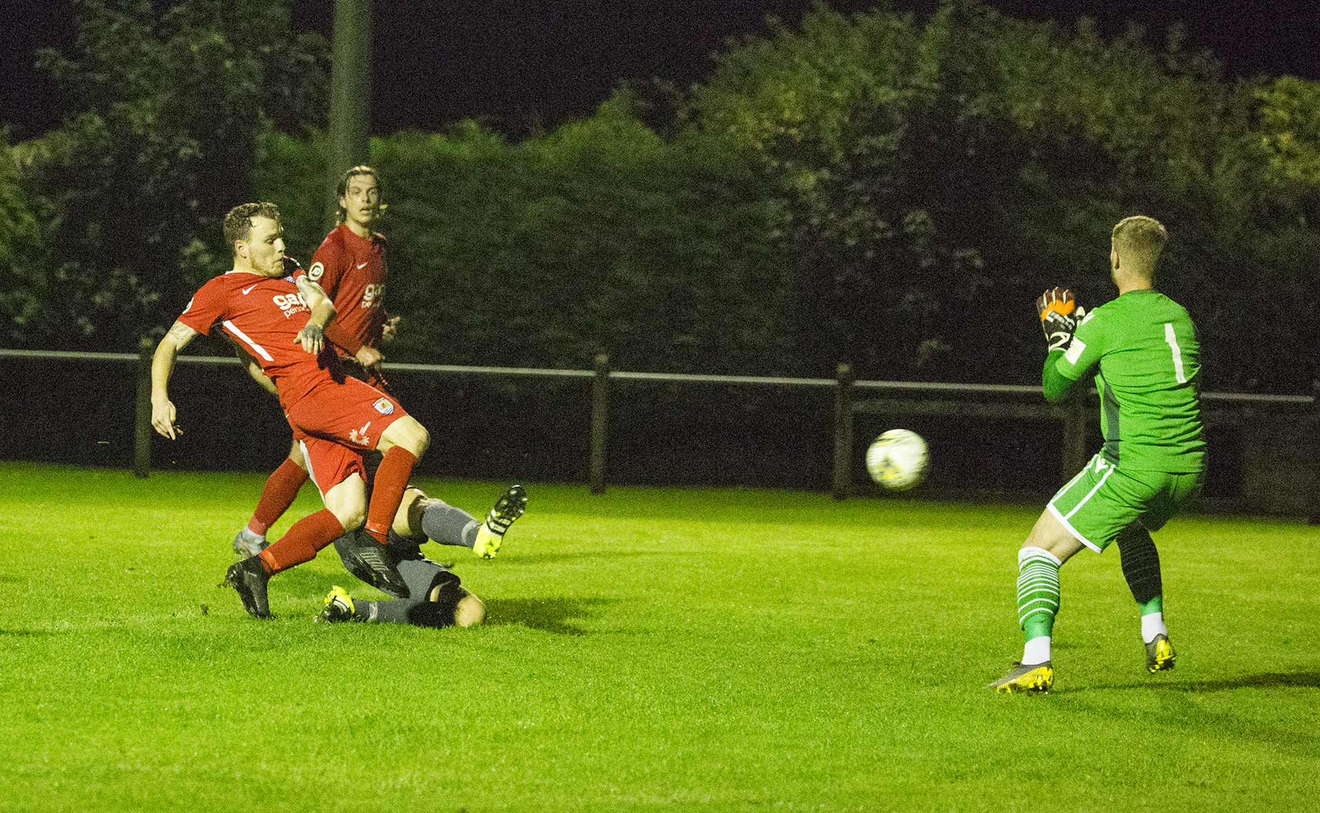 Jamie Insall slots home from close range | © NCM Media