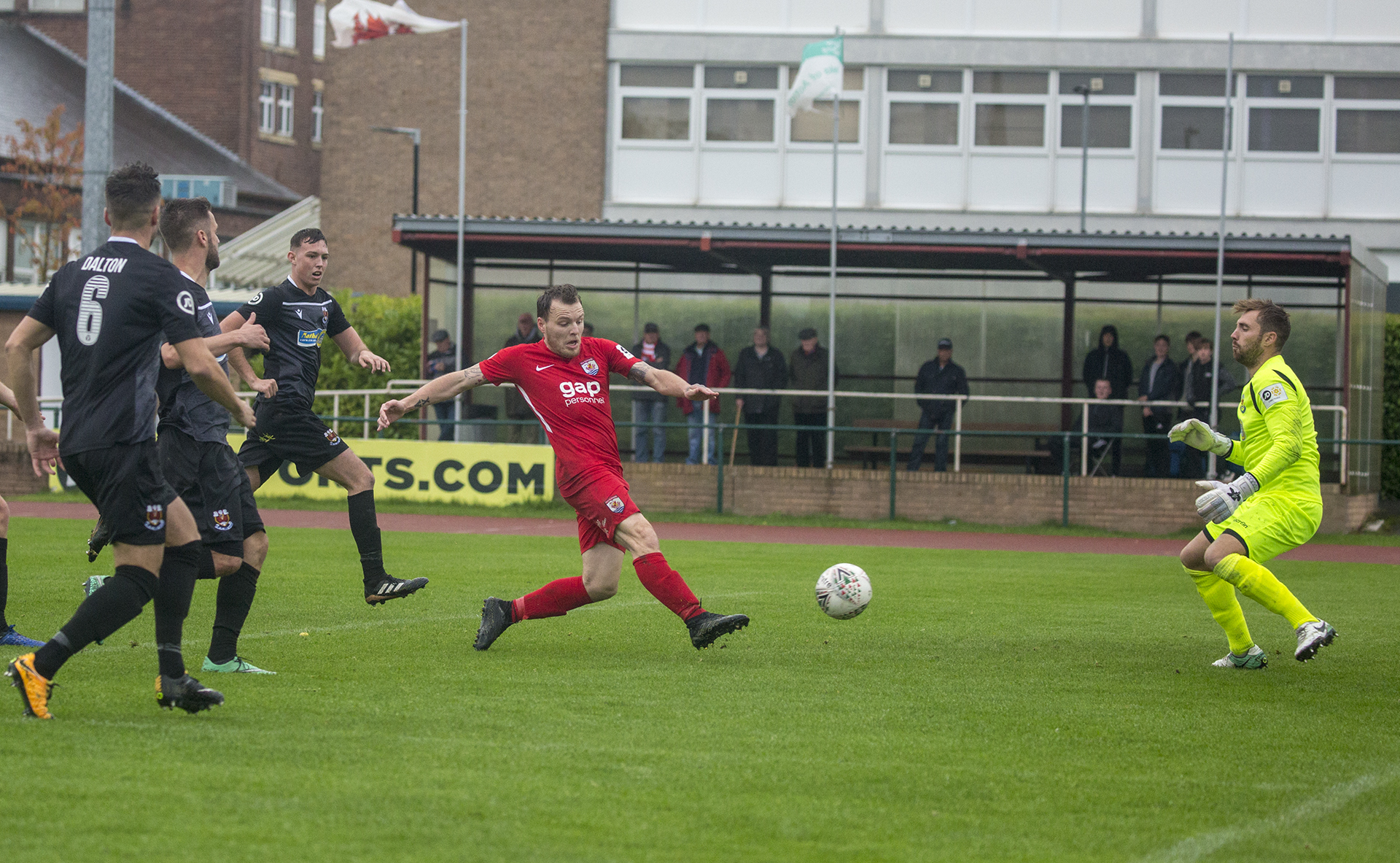 Jamie Insall scores his second of the game | © NCM Media