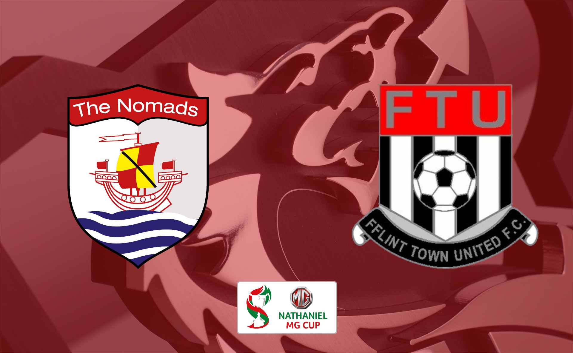 Connah's Quay Nomads vs Flint Town United in the Nathaniel MG Cup Quarter Finals