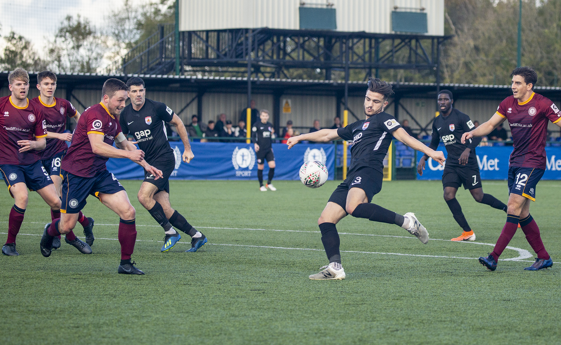 Callum Roberts shoots for goal in the first half | © NCM Media