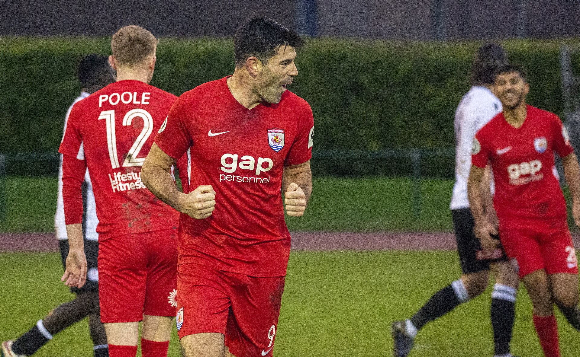 Michael Wilde celebrates his goal | Photo: Tom Houghton