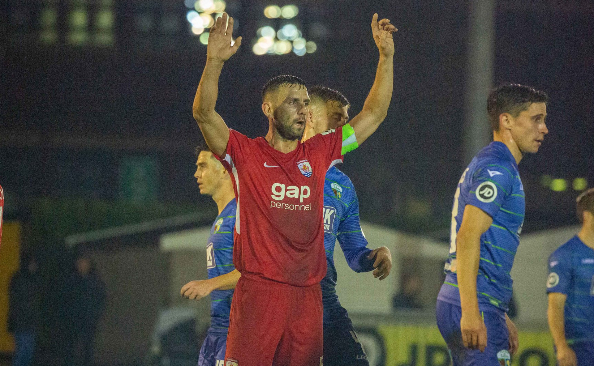 George Horan in action against TNS in November 2019 | © NCM Media