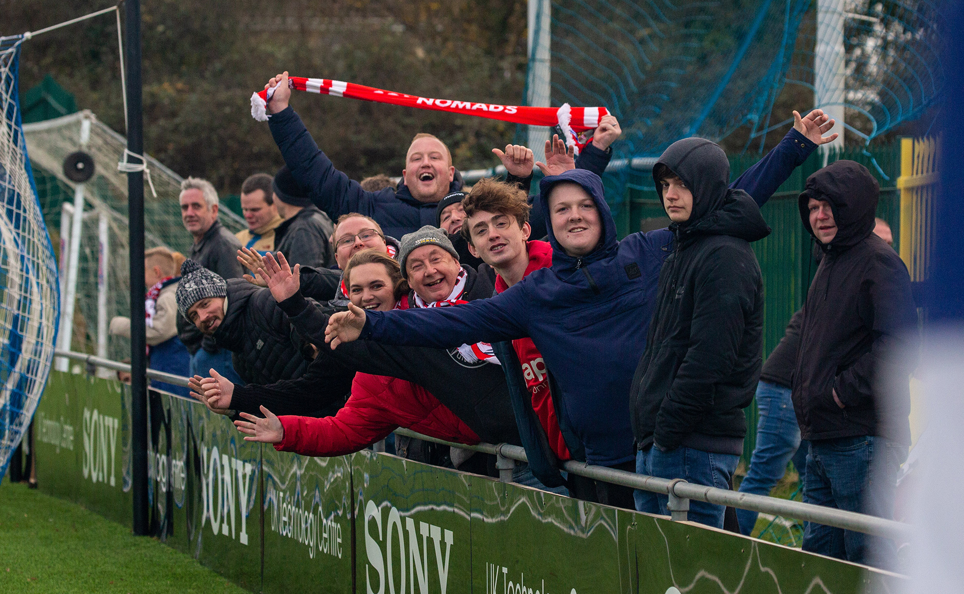 The great away support from Deeside | Photo: Tom Houghton
