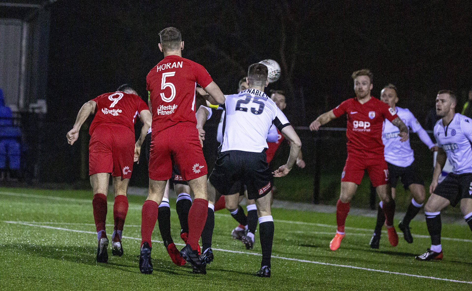 Mike Wilde heads The Nomads in front after just 3 minutes | © NCM Media