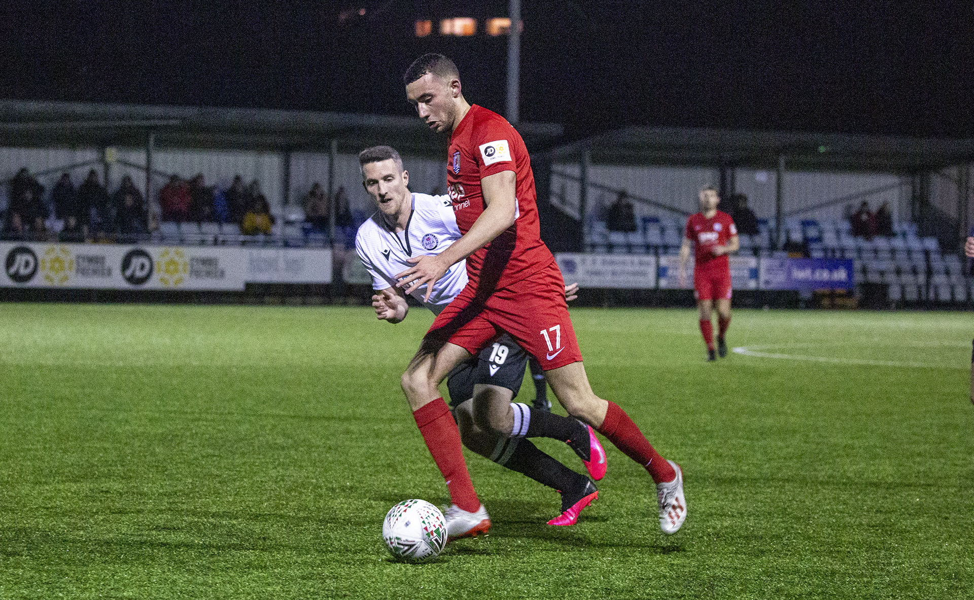 Kris Owens sends a cross into the Bala area | © NCM Media