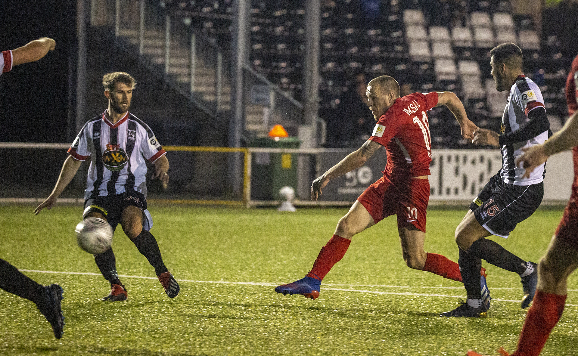 Jamie Insall scores his first goal of the evening | © NCM Media
