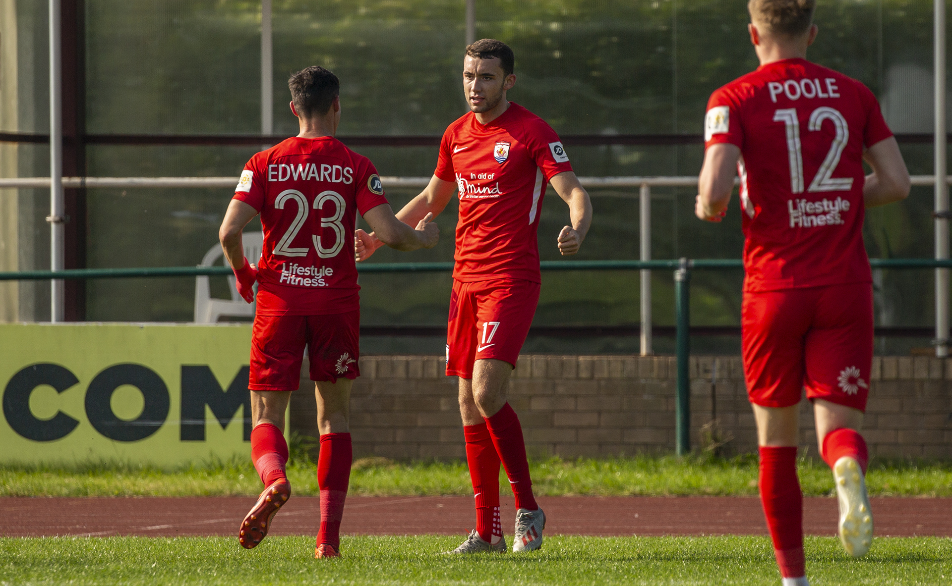 Kris Owens celebrates his match-winning strike | © NCM Media