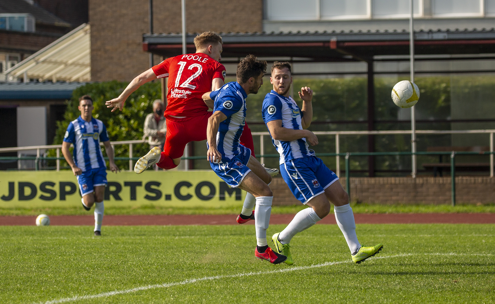 Declan Poole hit the bar early in the first half | © NCM Media