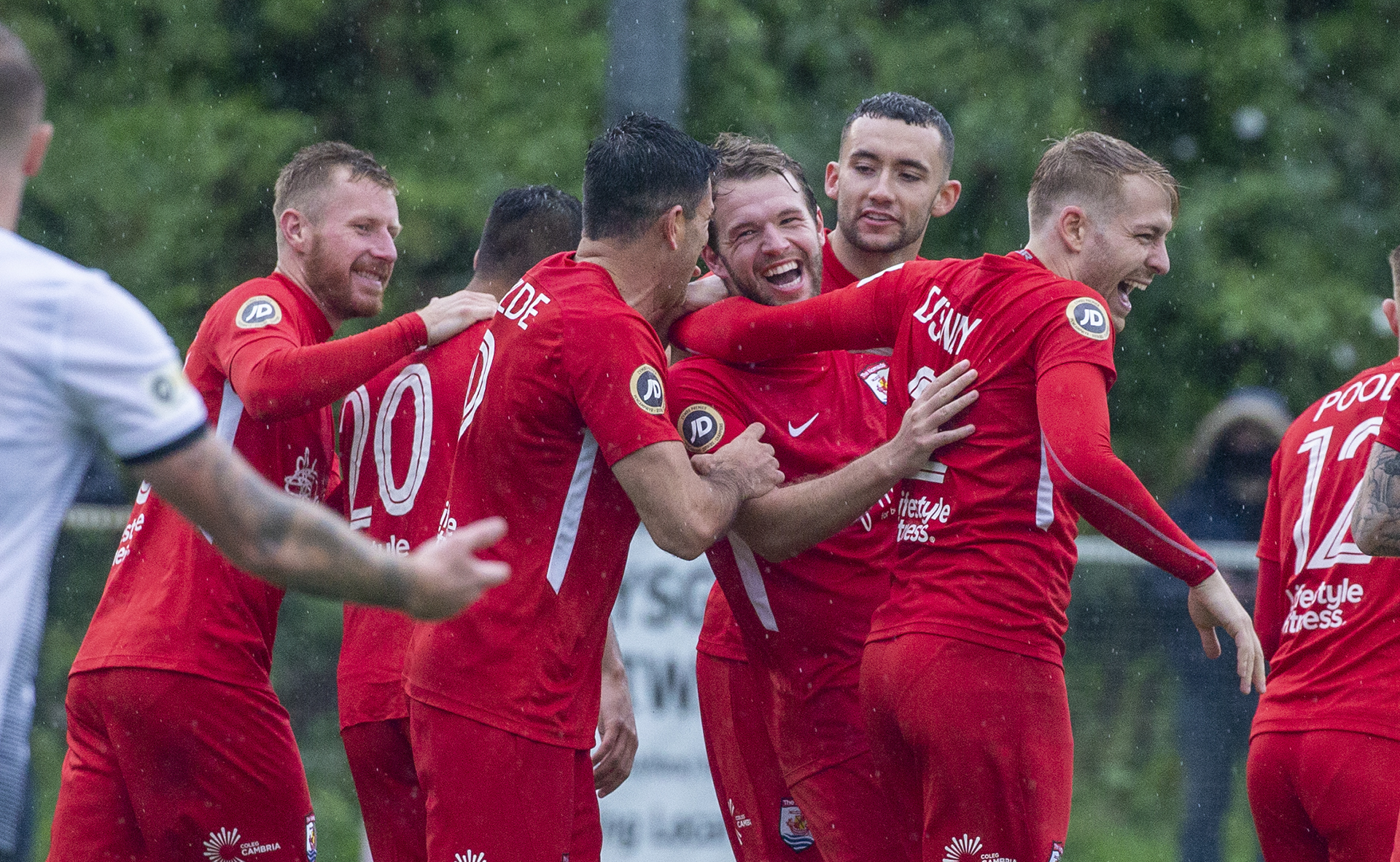 Callum Morris celebrates his first strike | © NCM Media