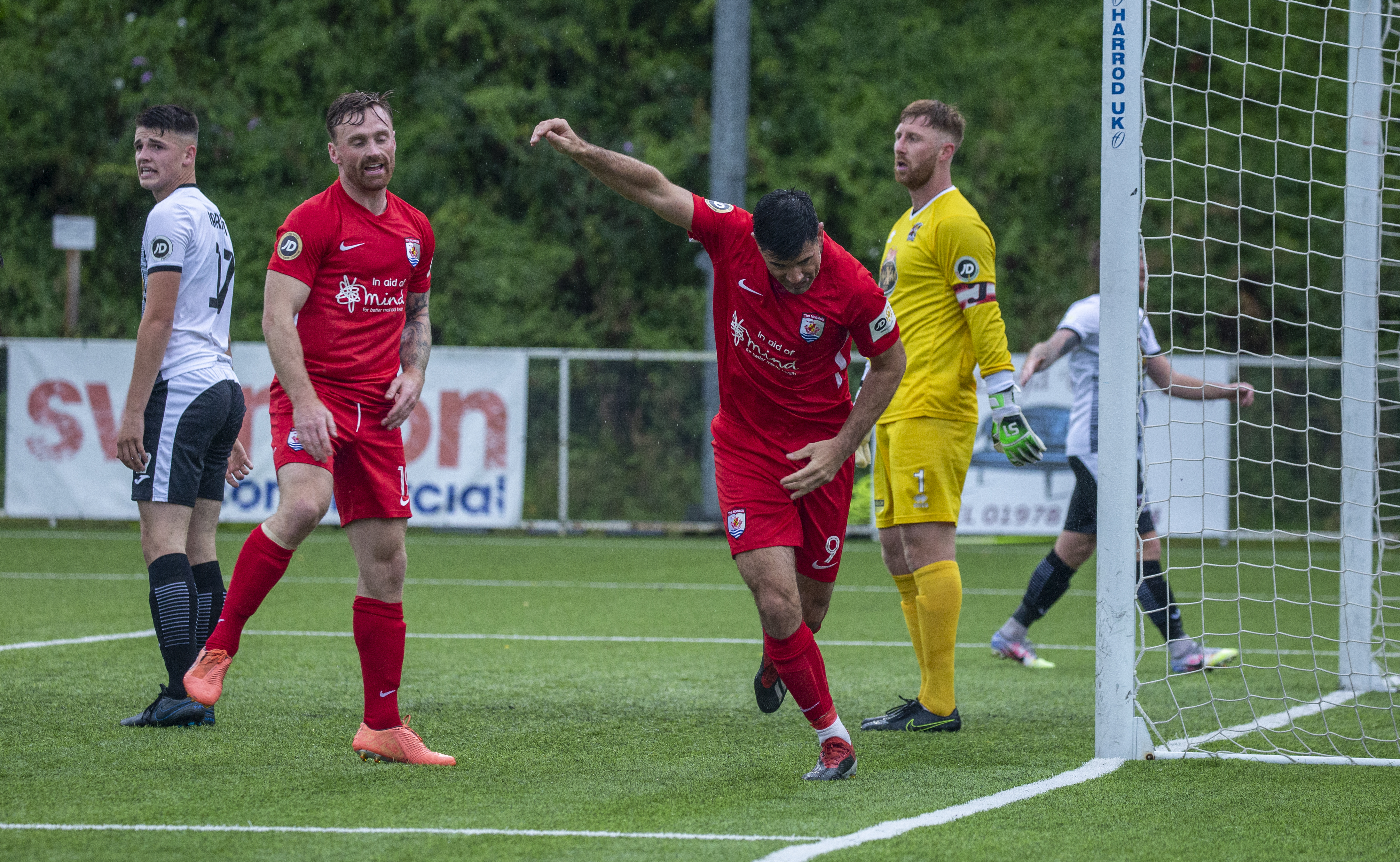 Michael Wilde celebrates opening the scoring | © NCM Media