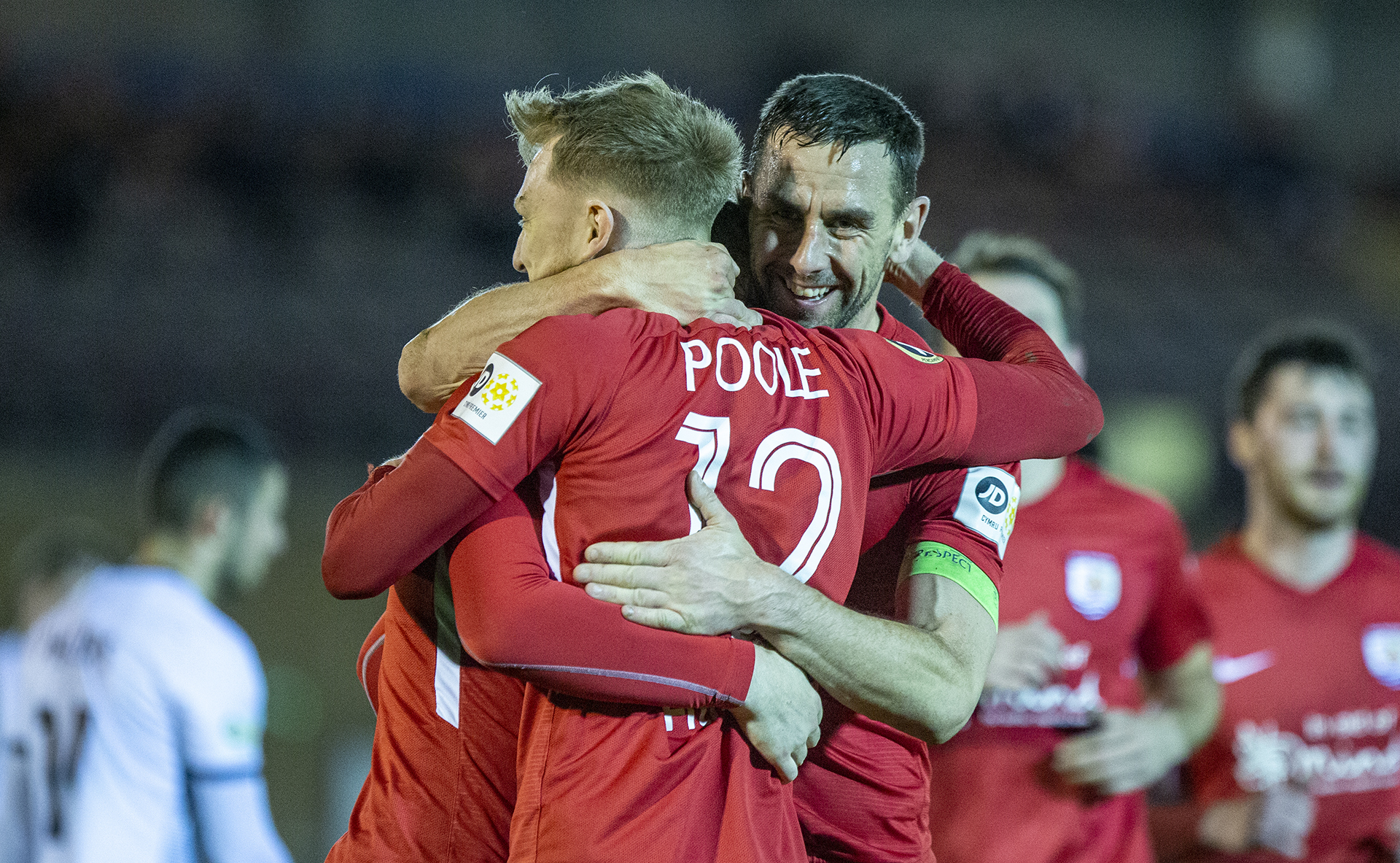 George Horan and Declan Poole celebrate The Nomads' second goal | © NCM Media