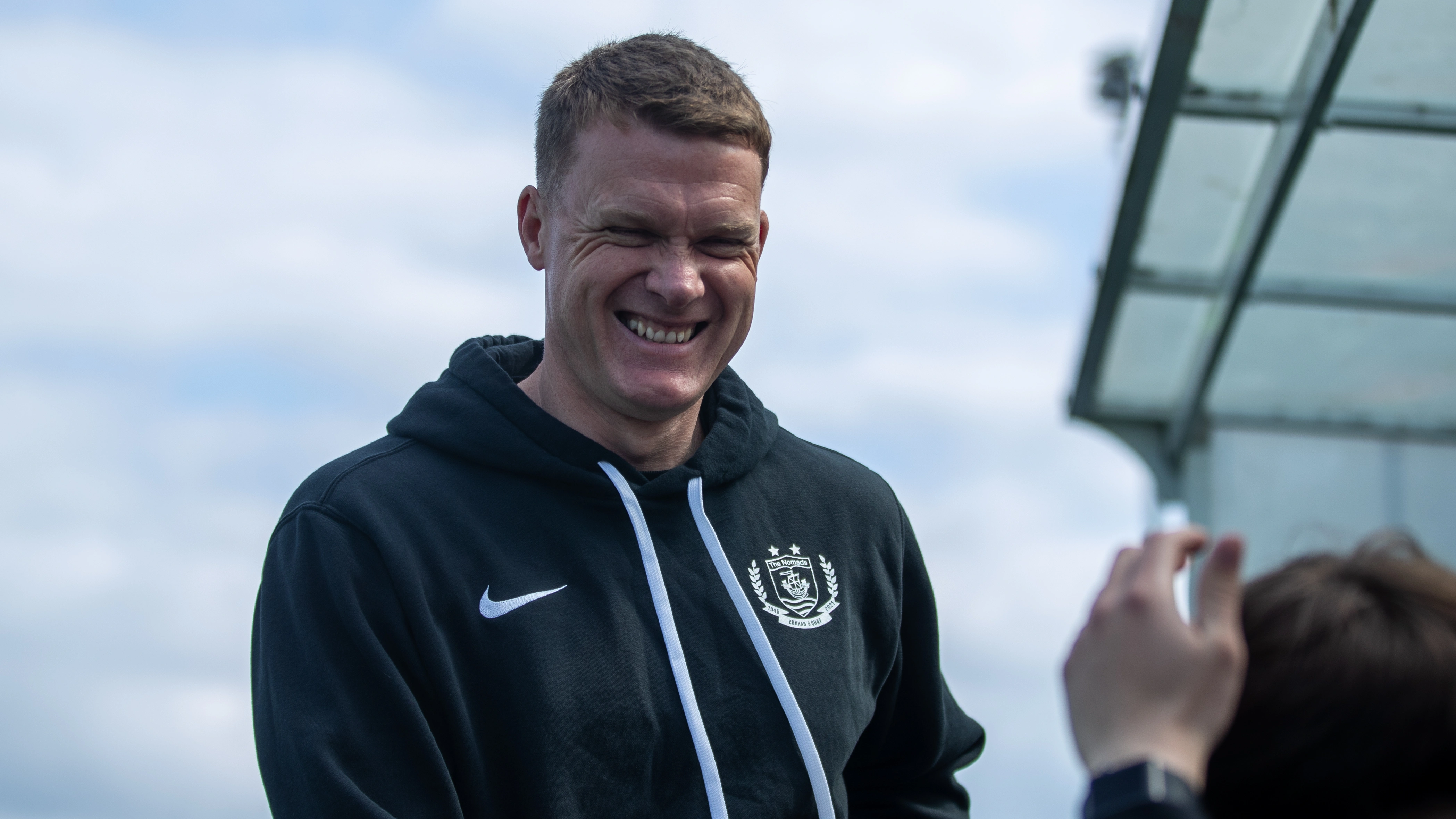 Gareth Richards during the Cymru Premier Development Play Off Final