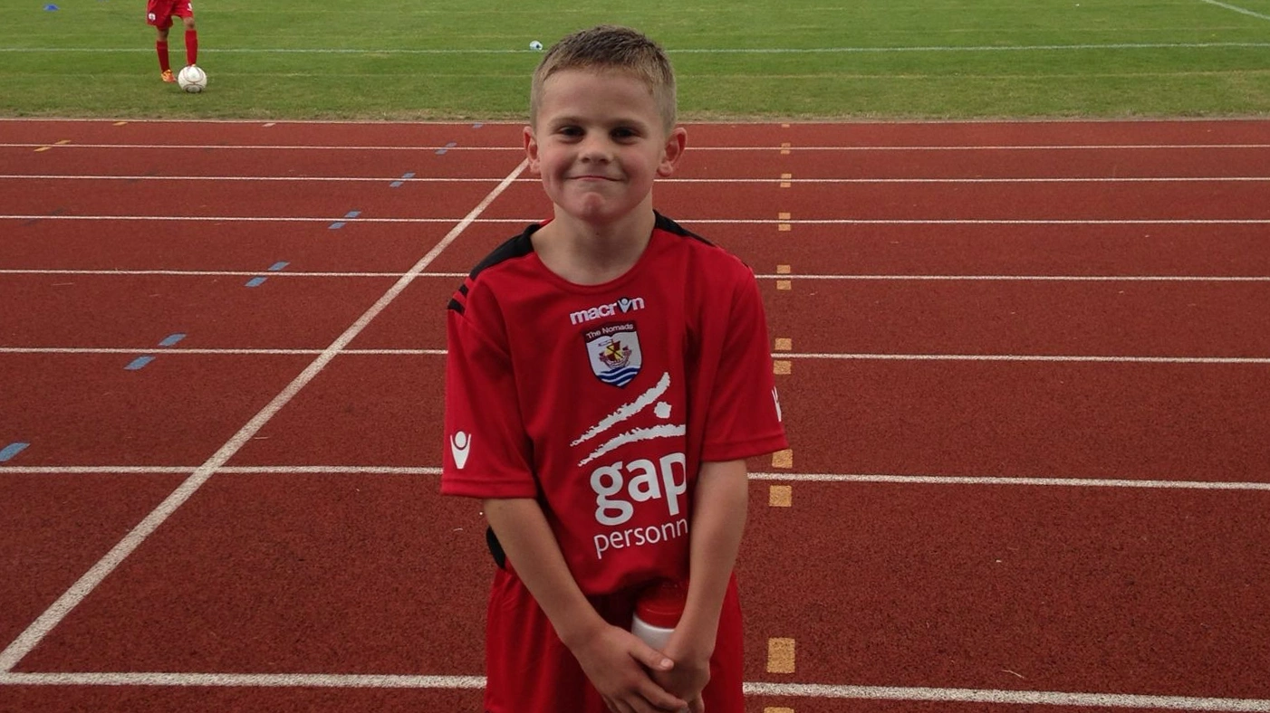 Alex Hughes as an U8 player at Connah's Quay Nomads Alex Hughes as an U8 player at Connah's Quay Nomads